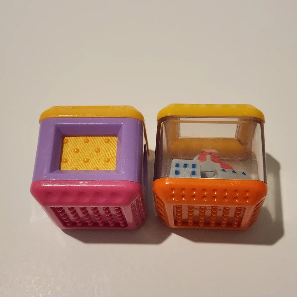 Vintage Fisher Price Peek A Boo Building Stack Block Replacement Piece Toys